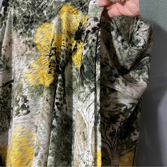 Chico's Travelers Collection Floral Cape Poncho L/XL Coastal Grandma Fairy - Picture 4 of 9